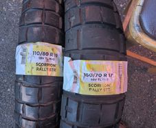 150/70R17 & 110/80R19 Pirelli Motorcycle Tyres - NEW