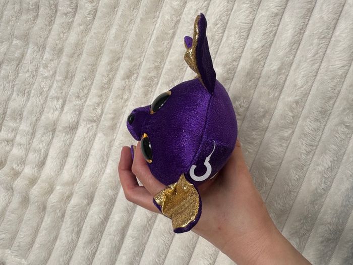 Ty Beanie Boos COUNT the Purple Halloween Bat approx. 6" Used Please see photos
