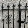 Galvanised Steel Black Entrance Gate Image 3
