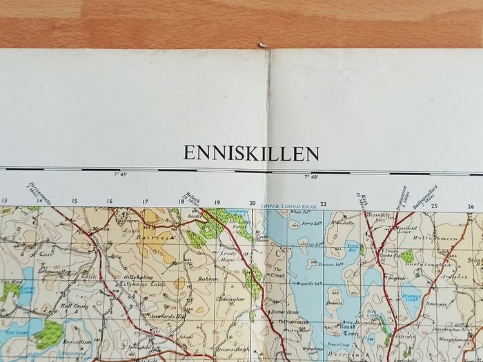 Vintage Ordnance Survey maps of Northern Ireland set of 9 maps