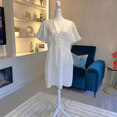 Brand New Ladies White Summer Dress from Primark. Size UK 16 / EU 44