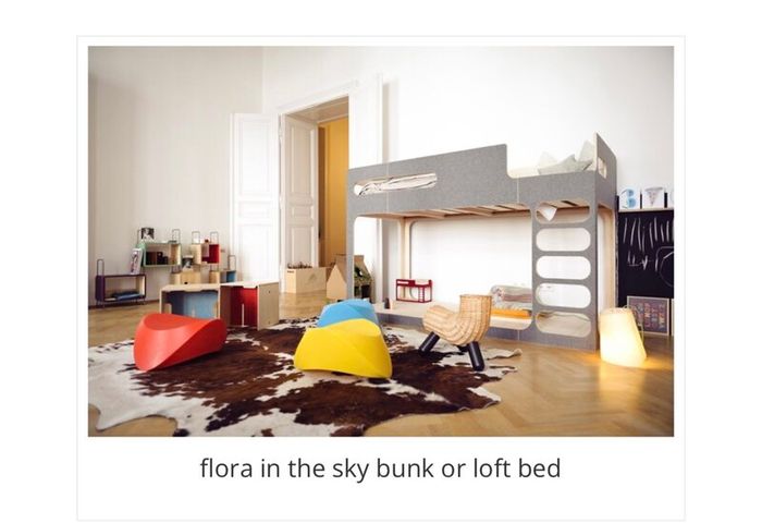 Perludi Amber in the Sky Loft / Bunk Bed Grey