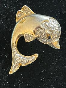 dolphin brooch