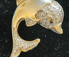 dolphin brooch