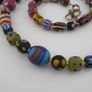 Antique Venetian Style MultiColor Mix Glass Beads Necklace Image 6