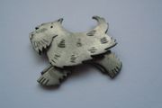 Mali brooch, Jewellery, Vintage brooch, Pewter brooch,