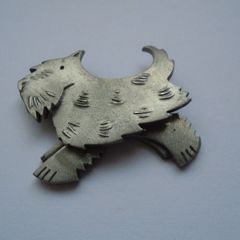 Mali brooch, Jewellery, Vintage brooch, Pewter brooch,