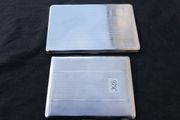 1960's Kincraft Vintage Chrome Metal Cigarette Case, Art Deco Engine Turned Design, Made In England