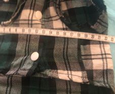 Green check dog shirt