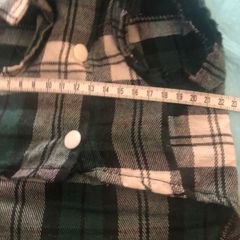 Green check dog shirt