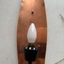 Retro vintage Mid-century Danish wall sconce lights X2 c1960 Image 5