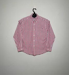 Vintage Tommy Hilfiger Mens Long Sleeve Shirt Made in Hong Kong Size Small
