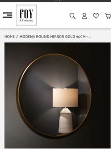 Brand new unopened gold mirror 90cm