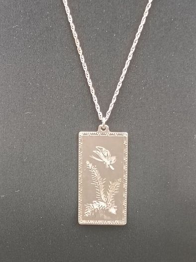 Vintage Chinese Sterling Silver Pendant Love Set