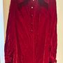Vintage ladies red velvet cape coat Image 2