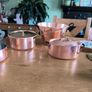 Selection of 5 Copper Pots Image 2