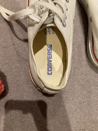 white ladies converse size 37 euro