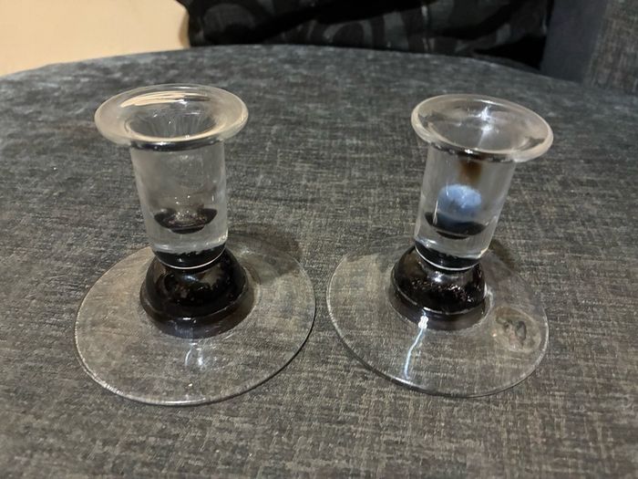 Tough glass candle holders