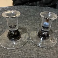 Tough glass candle holders