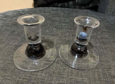 Tough glass candle holders