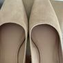 Unisa beige sling back suede shoes Image 8