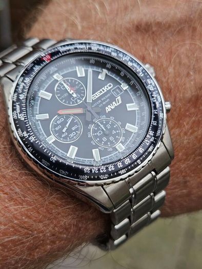 Watch Seiko "ANA" Pilot Chronograph.