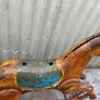 Retro Vintage Triang ltd metal rocking horse with original paint c1950. Image 6