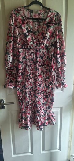 Coast V- Neck Floral Dress.
