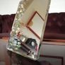 Antique Military Travel Vanity Shaving Bevelled Folding Mirror Image 3