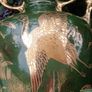 A Pair of 16 Inch Gold Gilded Asian Vases( Circa 1910) Image 3