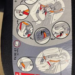 Carseat to suit 15kg to 35kg