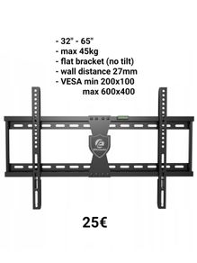 Tv Wall Mount Bracket Flat Fixed 32''-65''