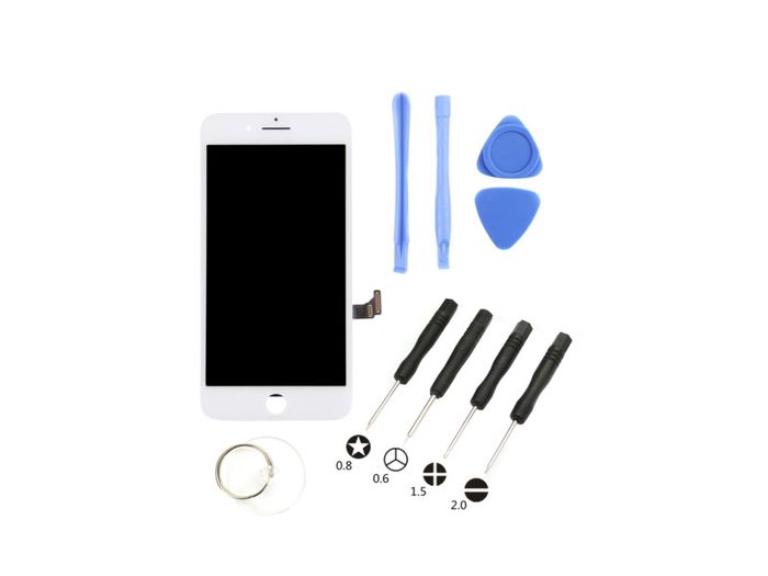 For iPhone 7 Plus LCD Touch Screen Digitizer Display Assembly White With Tools - FHT08IPLCD