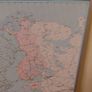 1990s Large  Framed School Wall Map Of Europe Image 7