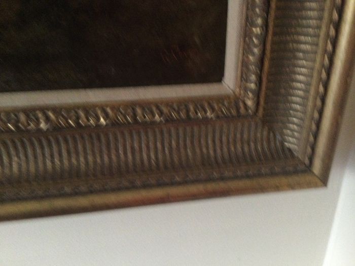 Art - Antique Oil on Canvas 19th Cent. ( R. Percy) ( Reduced)