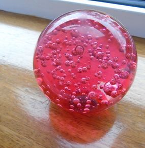 Heavy glass paperweight.Glass ornament,Home decor