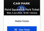 Les Miserables  car park ticket