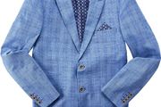 Joe Browns Men's Classic Blazer Jacket JA646A , Light Blue Contrasting Lining, 46 / XXL