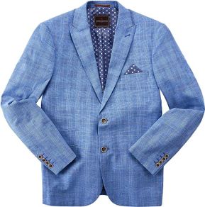 Joe Browns Men's Classic Blazer Jacket JA646A , Light Blue Contrasting Lining, 46 / XXL
