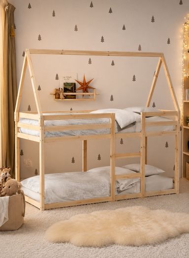 Kids Wooden Bunk Bed