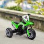 6V Kids Motorbike, Three-Wheel Kids Electric Bike with Horn, Startup Sound for Ages 18-36 Months Green Image 6