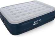 Premium Double Inflatable Mattress - 203 x 152 x 48 cm - with built-in electric pump and integrated pillow