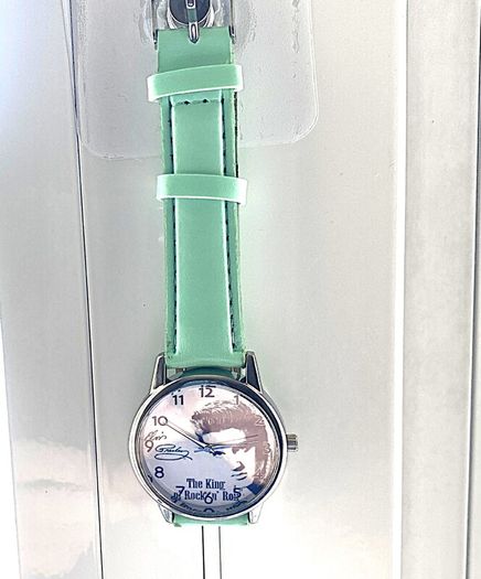 Elvis Wrist watch, Green Strap