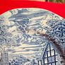 Enoch Wedgwood "Dickens coaching days"  Blue  dinner plate Image 7