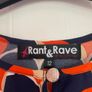 Orange and navy top Image 2