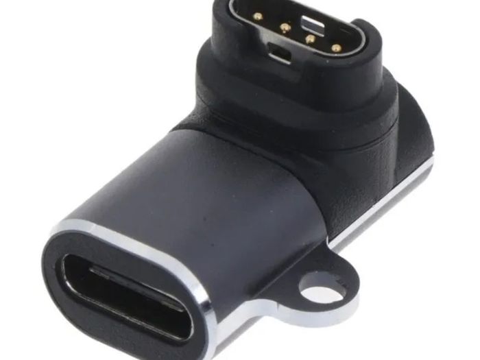 Type C to Garmin Fenix 7 5 5S 5X 6 6S Pro Forerunner 935 Charger Degree Adapter