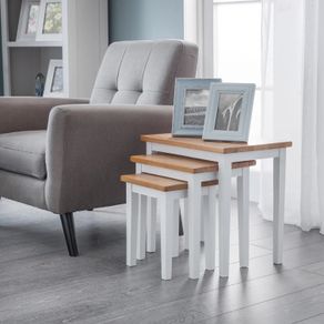3 Piece Nest Of Tables Free P&p (multiple Colours Available)