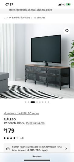Ikea Fjallbo TV Bench
