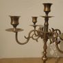 Antique brass candleabra Image 2