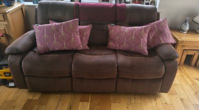 3, 2, 1 recliner sofas and armchair